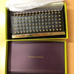 Ted Baker leather Studded Wallet (NWT)